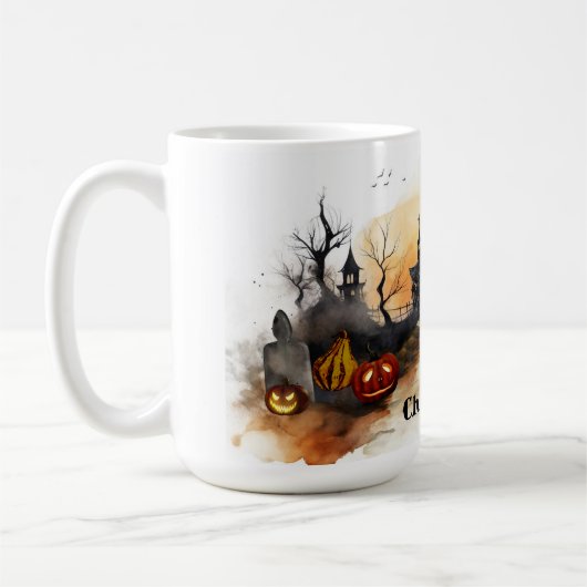 Halloween Szene Kaffeetasse (Links)