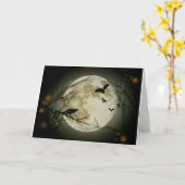 Halloween Szene Karte (Gelbe Blume)