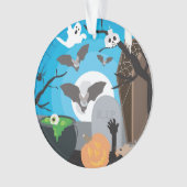 Halloween Szene Ornament (Vorderseite)
