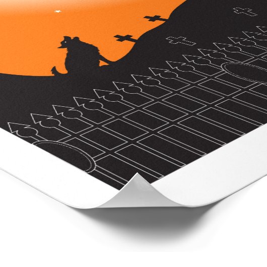 Halloween Szene Poster (Ecke)