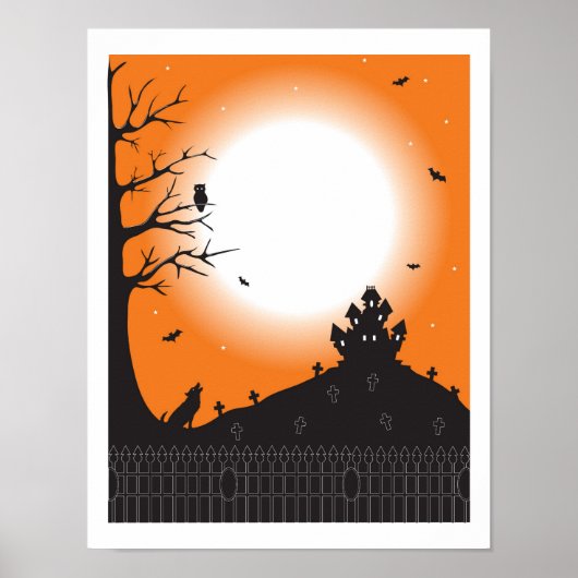 Halloween Szene Poster (Vorne)