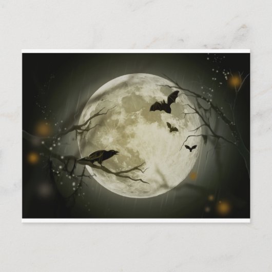 Halloween Szene Postkarte (Vorderseite)