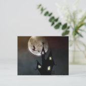 Halloween Szene Postkarte (Stehend Vorderseite)