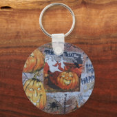 Halloween Szene Schlüsselanhänger (Vorderseite)