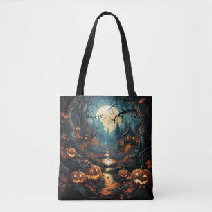 Halloween-Szene Tasche