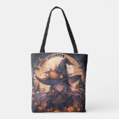 Halloween-Szene Tasche (Rückseite)