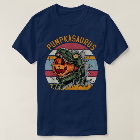 Halloween T Re Funny Pumpkasaurus Dinosaur Pumpkin T-Shirt (Design vorne)