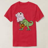Halloween T Rex Dinosaur Ghost Trick oder Treat fo T-Shirt (Design vorne)