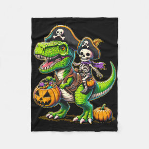 Halloween T Rex Dinosaur Pirate Boys Trick T Fleecedecke