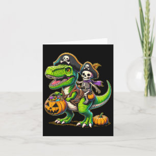 Halloween T Rex Dinosaur Pirate Boys Trick T Karte