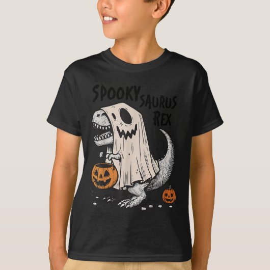Halloween T-rex Dinosaurier Sokysaurus Rex Boys Ki T-Shirt (Vorderseite)