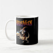 Halloween T-rex Skeleton Ride Kaffeetasse (Links)