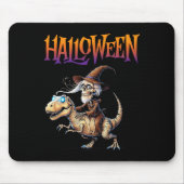 Halloween T-rex Skeleton Ride Mousepad (Vorne)