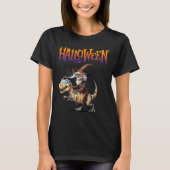 Halloween T-rex Skeleton Ride T-Shirt (Vorderseite)