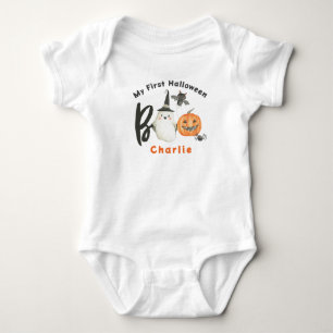 Halloween T - Shirt-Boo-Spooky-First Halloween Baby Strampler