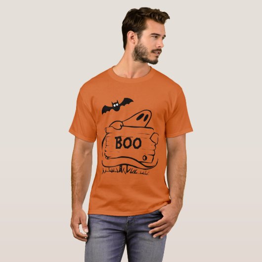 Halloween T - Shirt, BOO T-Shirt (Vorne ganz)