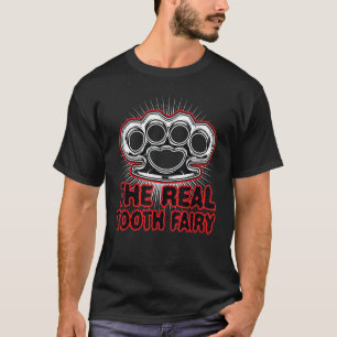 Halloween T-Shirt Cool Tooth Fairy Brass Knuckles