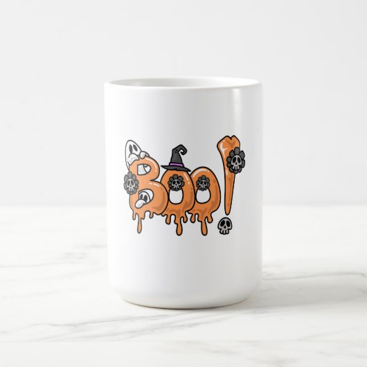 Halloween T - Shirt Design, Halloween Grafik Desig Kaffeetasse (Mittel)