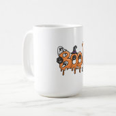 Halloween T - Shirt Design, Halloween Grafik Desig Kaffeetasse (Vorderseite Links)