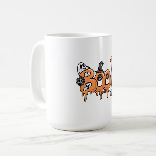 Halloween T - Shirt Design, Halloween Grafik Desig Kaffeetasse (Vorderseite Links)