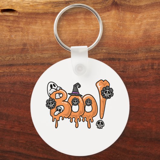 Halloween T - Shirt Design, Halloween Grafik Desig Schlüsselanhänger (Vorderseite)