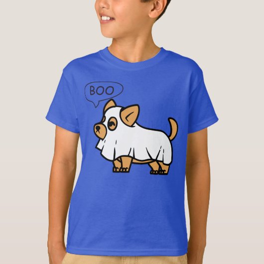 Halloween T - Shirt, Doggie sagt "BOO" T-Shirt (Vorderseite)