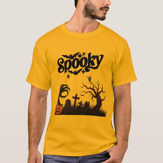 Halloween T-Shirt for Men – Ghost & Scary design (Vorderseite)