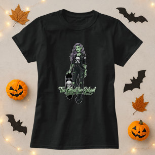 Halloween-T-Shirt; Ghoul Girl Spuk School T-Shirt