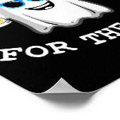 Halloween T-Shirt, ich bin nur für die Boos-Costu Poster (Ecke)