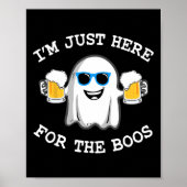 Halloween T-Shirt, ich bin nur für die Boos-Costu Poster (Vorne)