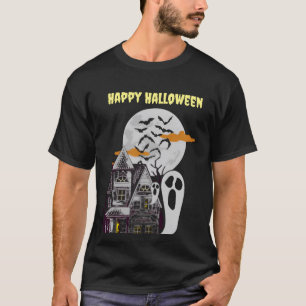 Halloween-T - Shirt im Spuk Haus und in den Fleder
