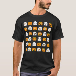 Halloween-T - Shirt: Kürbise u. Geister T-Shirt
