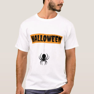 Halloween-T - Shirt mit Spinnendesign