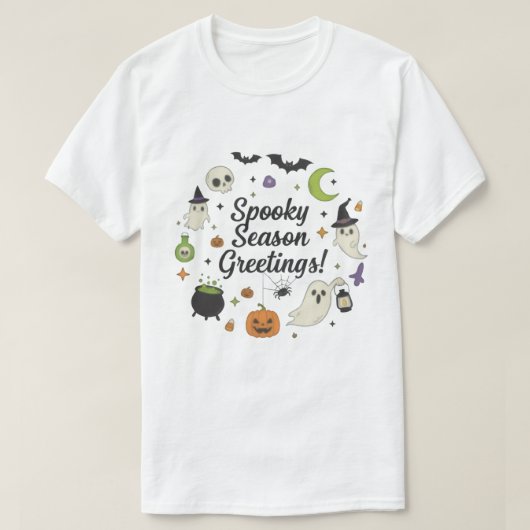 Halloween-T - Shirt - Niedliche Hexen mit T-Shirt (Design vorne)