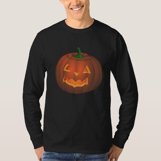 Halloween T - Shirt Pumpkin T-Shirt Jack-o-Laterne (Vorderseite)