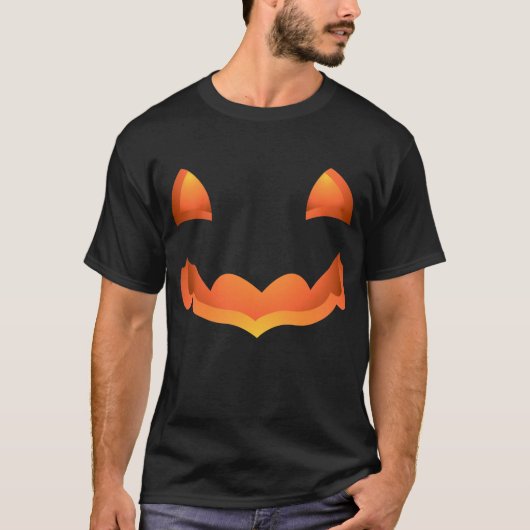 Halloween T - Shirt Pumpkin T-Shirt Jack-o-Laterne (Vorderseite)