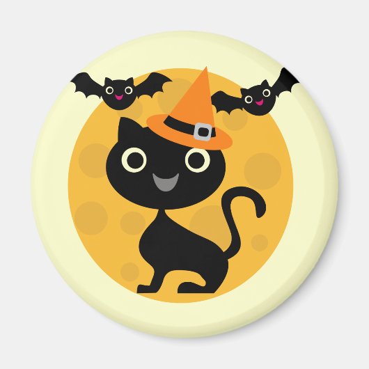 Halloween-T - Shirt und -Geschenke für Katzen und  Magnet (Vorne)