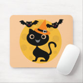 Halloween-T - Shirt und -Geschenke für Katzen und Mousepad (Mit Mouse)