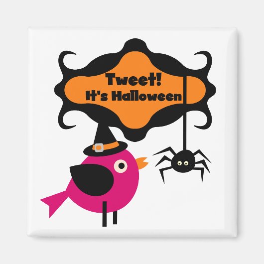 Halloween-T - Shirt und -Geschenke getweetet Magnet (Vorne)