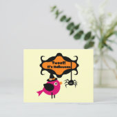 Halloween-T - Shirt und -Geschenke getweetet Postkarte (Stehend Vorderseite)