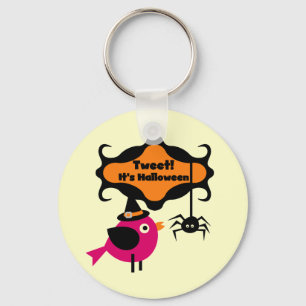 Halloween-T - Shirt und -Geschenke getweetet Schlüsselanhänger