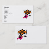 Halloween-T - Shirt und -Geschenke getweetet Visitenkarte (Vorne/Hinten)