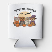 Halloween T-Shirt with Cute Cats and Dogs in Costu Dosenkühler (Vorderseite)