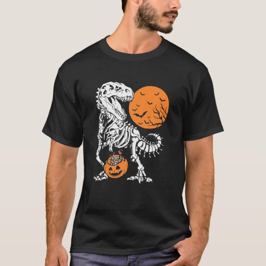 Halloween T-Shirts Kinder Dinosaurier T Rex Mummy (Vorderseite)