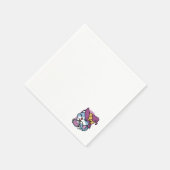 Halloween Tabby Cat - Hexenhut & Potion Art Serviette (Ecke)