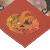 Halloween Tabby Cat Tableclout Tischdecke (Schrägansicht)