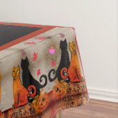 Halloween Tabby Cat Tableclout Tischdecke (Beispiel)