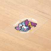 Halloween Tabby Cat – Witch Hat & Potion Art Acryleinladungen (Ablage )