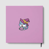 Halloween Tabby Cat – Witch Hat & Potion Art Gästebuch (Rückseite)