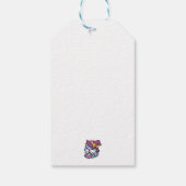 Halloween Tabby Cat – Witch Hat & Potion Art Geschenkanhänger (Rückseite)